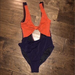 One piece swim suit with cute cut outs